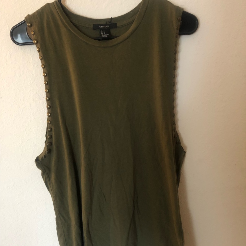 Forever 21 studded muscle tank